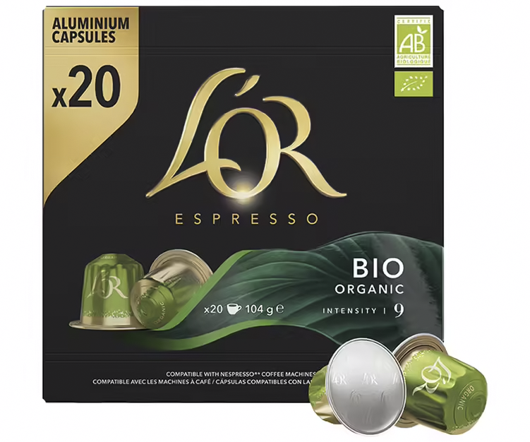 L'OR CAFÉ ESPRESSO N7 BIO 20 CÁPSULAS 104 G