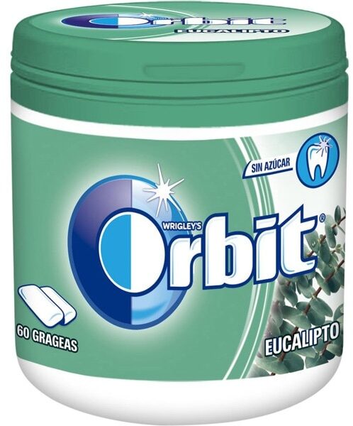 ORBIT EUCALIPTO CHICLE BOTE 60 UD 84GR  (VERDE