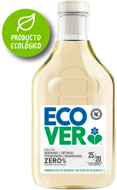 ECOVER DETERGENTE SENSITIVE ZERO% 25/20 DOSIS