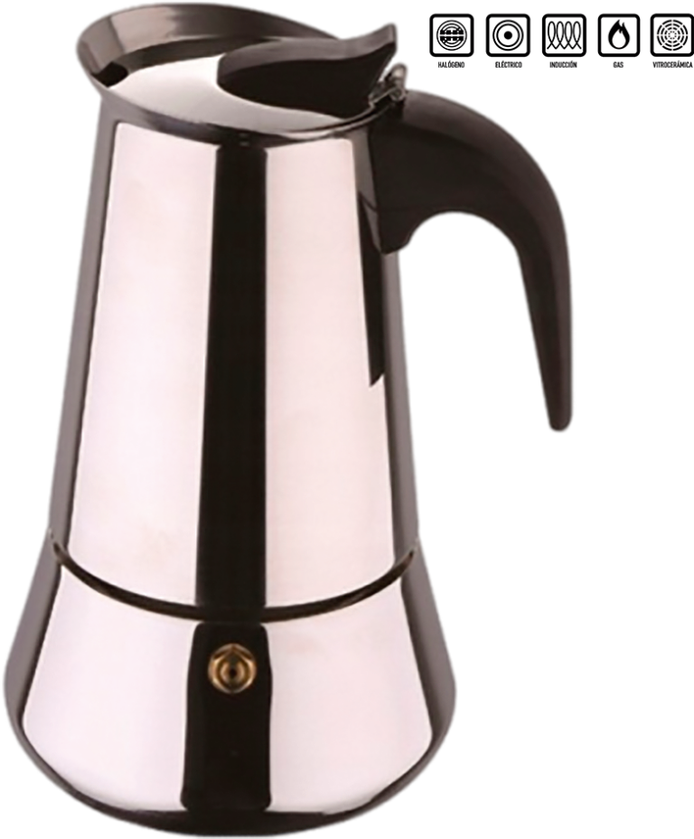 BERGNER CAFETERA 6 TAZAS INDUCCIÓN ACERO BARISTA