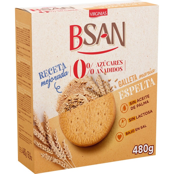 TOTAL B-SAN GALLETAS SIN AZ.0% ESPELTA 480G