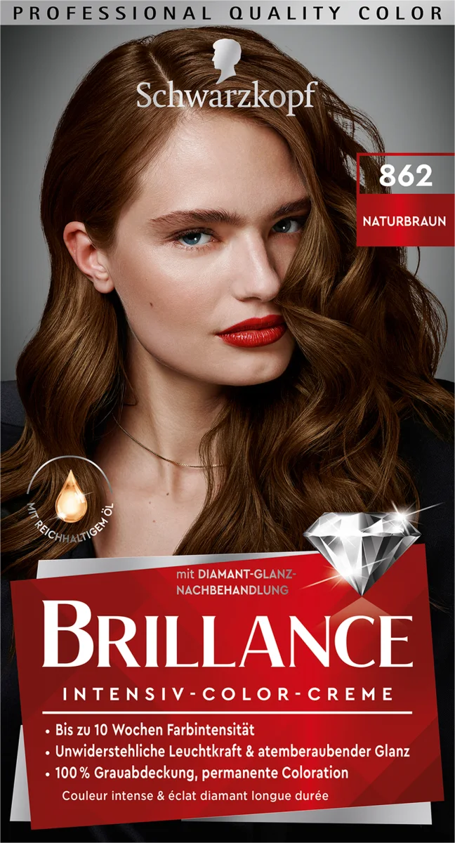 SCHWARZKOPF Couleur Brillance N862 Brun Naturel
