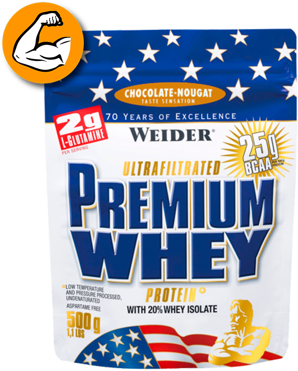 WEIDER PREMIUM WHEY CHOCOLATE 500G