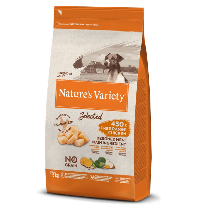 NATURE'S VARIETY SELECTED ADULTO MINI POLLO 1,5KG