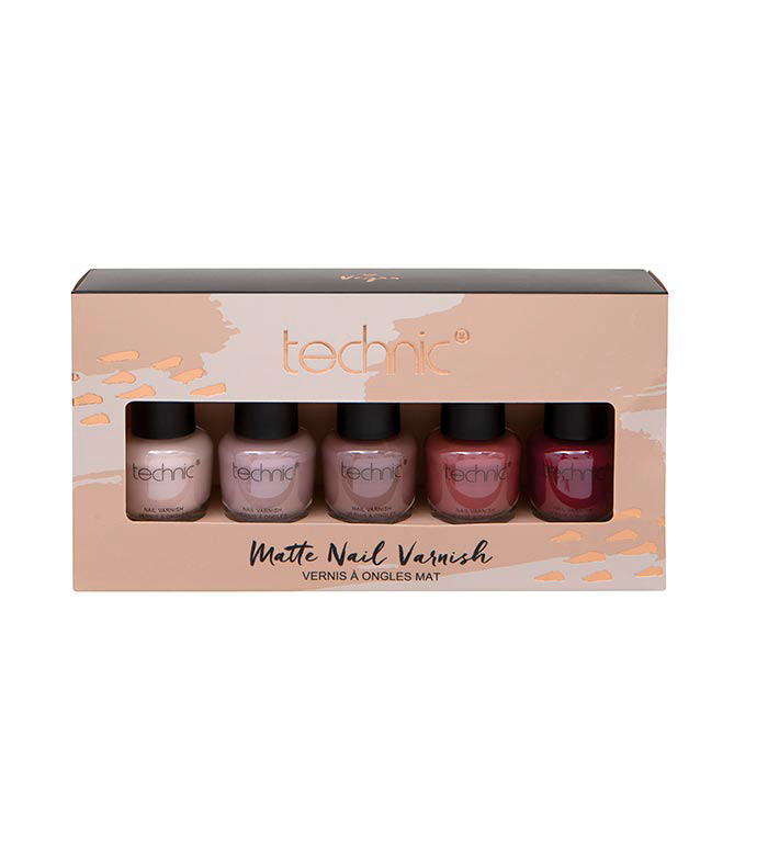 TECHNIC Set 5 pintauñas matte nudes