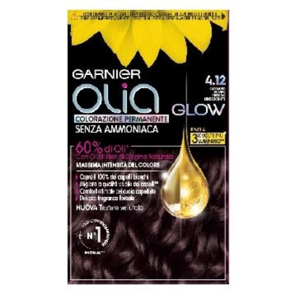 GARNIER TEINTE OLIA 4.12 BRUN FONCÉ IRISÉ