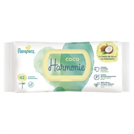 PAMPERS LINGETTES HARMONIE 42U