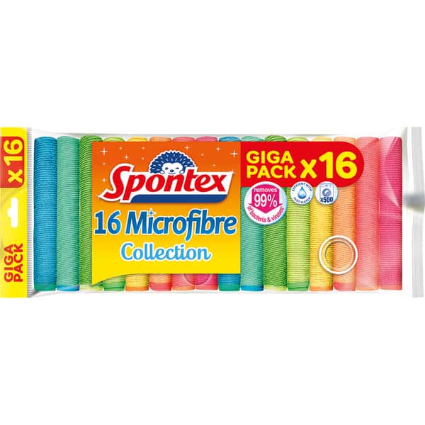 SPONTEX Bayeta microfibre collection 16ud
