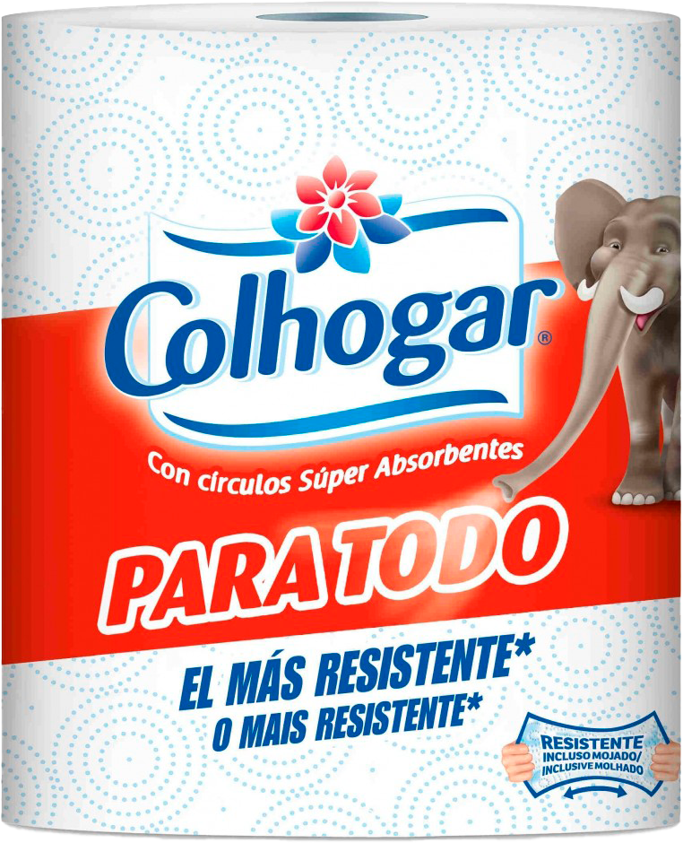 COLHOGAR Papel cocina paratodo jumbo 1 rollo