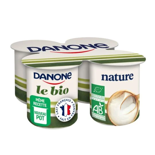 DANONE YAOURT BIO NATURE 4X115G