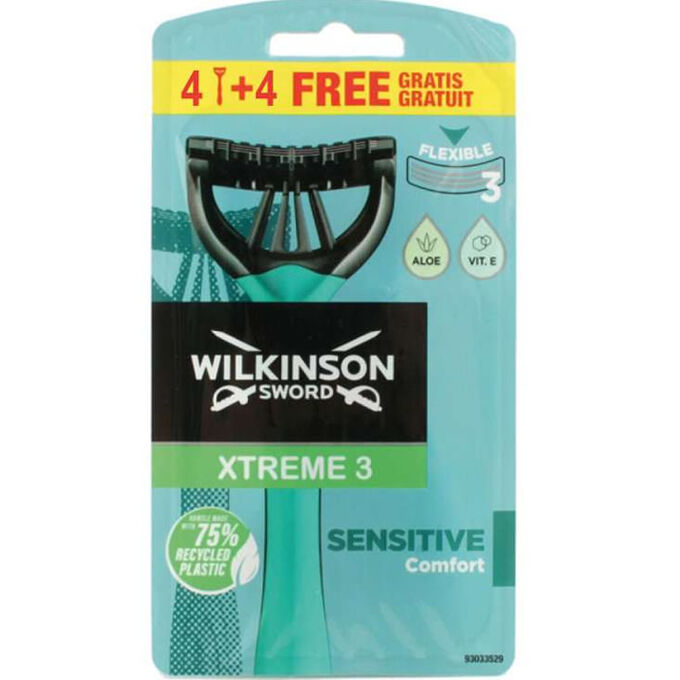 WILKINSON XTREME 3 RASOIR SENSIBLE SENSIBLE 4 4U
