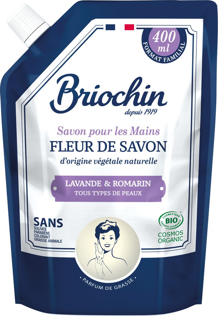 LE BRIOCHIN SAVON MAIN BIO LAVANDE REFILL 400ML