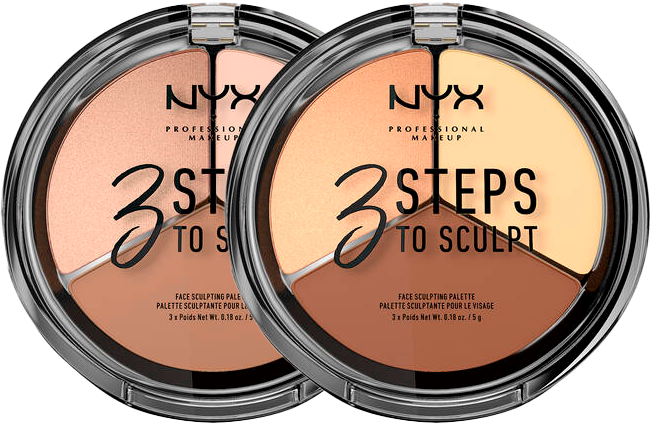 NYX PALETA ROSTRO 3 STEPS TO SCULP