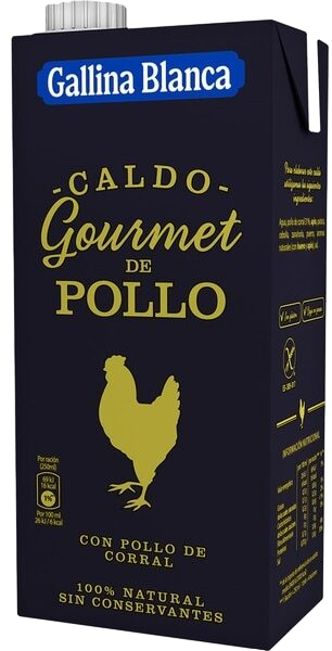 GALLINA BLANCA CALDO GOURMET POLLO 1L
