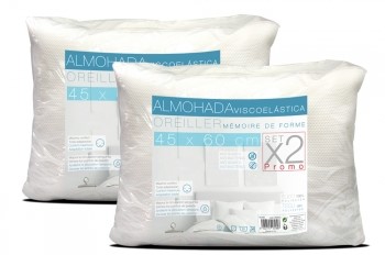 COUSSIN  60% VISCO 60 X 45 CM PACK 2