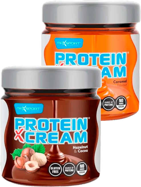 MAXSPORT CREMA PROTEICA CARAMELO / CHOCOLATE 200G