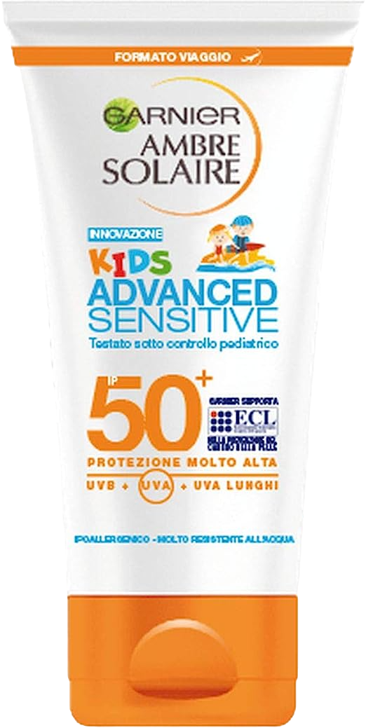 AMBRE SOLAIRE Crème Solaire Kids Advanced Sensitive SPF50 200ml.