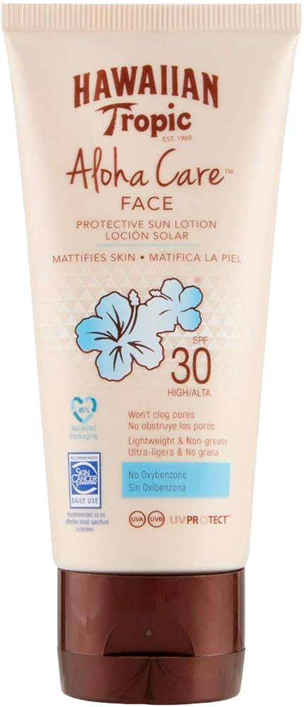 HAWAIIAN TROPIC PROTECCIÓN FACIAL ALOHA CARE SPF30 90ML
