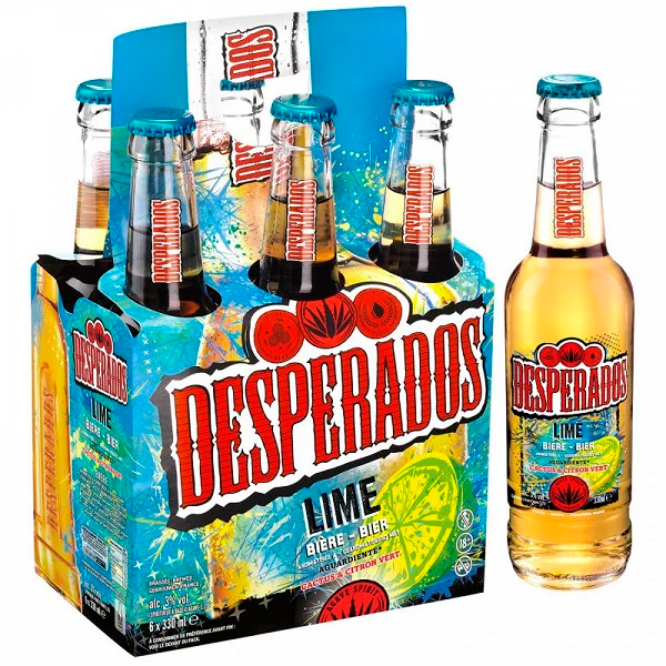 DESPERADOS Bières Lime 6x33cl.