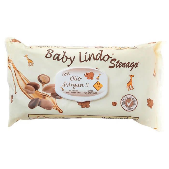 BABY LINDO LINGETTES A L'HUILE D'ARGAN AVEC COUVERC
