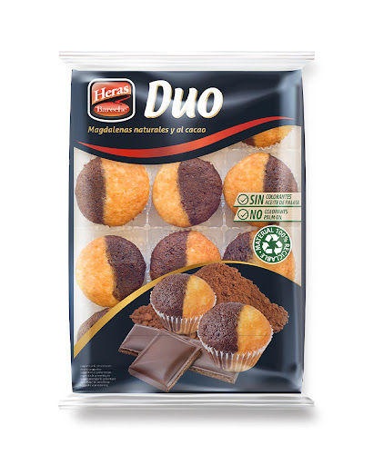 HERAS PLATEAU À MUFFINS CHOCO DUO 200G