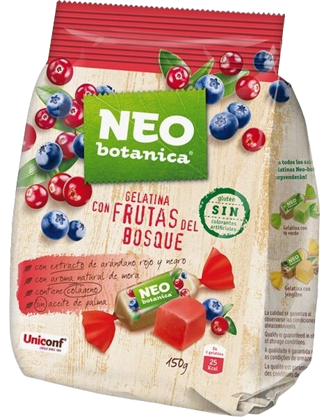 NEO BOTANICA GELATINAS FRUTOS DEL BOSQUE 150G