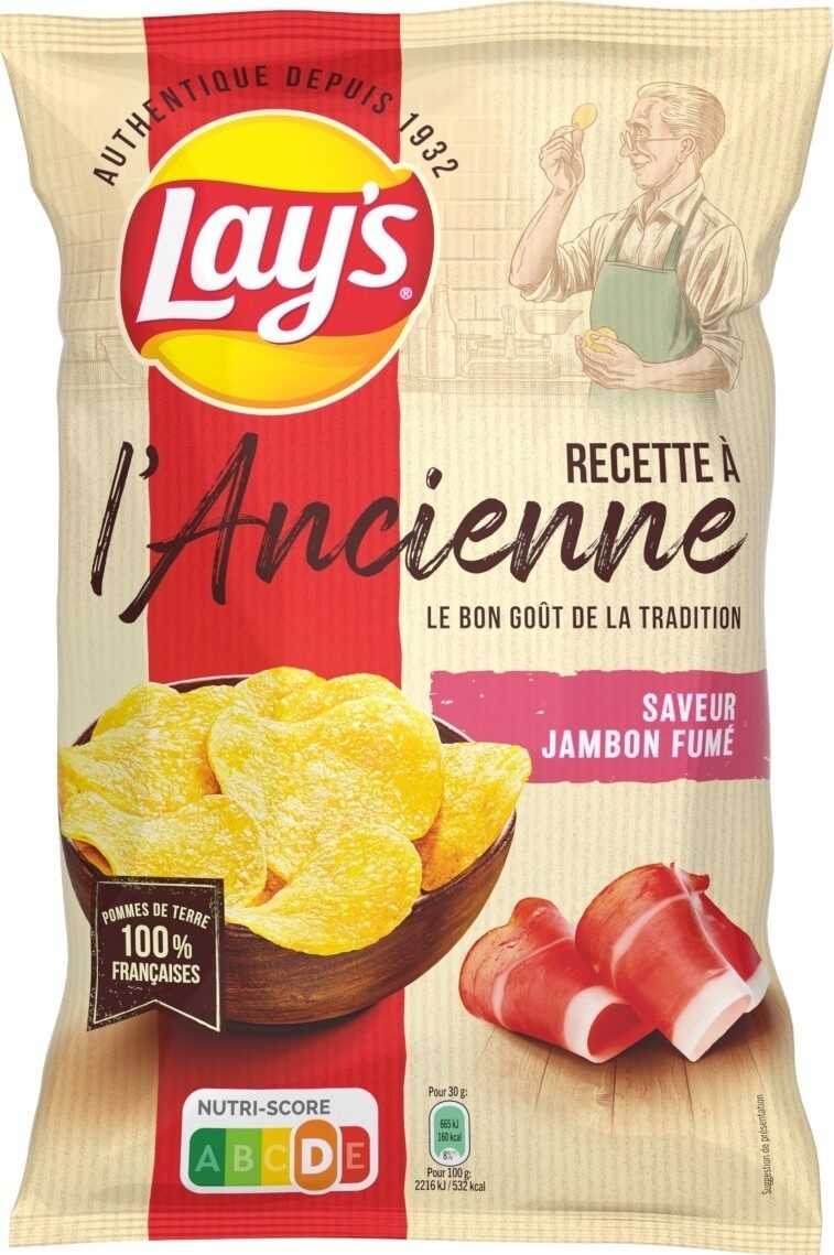 LAYS PATATAS JAMÓN AHUMADO 120G