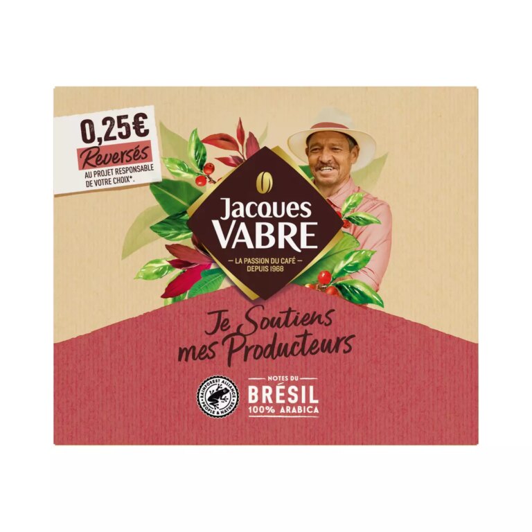 JACQUES VABRE CAFÉ MOULU BRÉSIL 2X225G