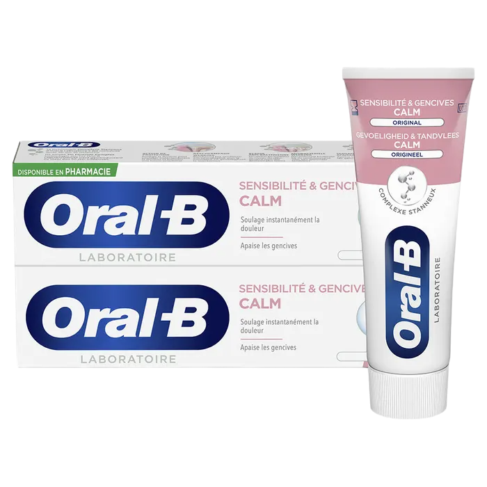 ORAL-B DENTIFRICO SENSIBILIDAD Y ENCIAS 2X75ML