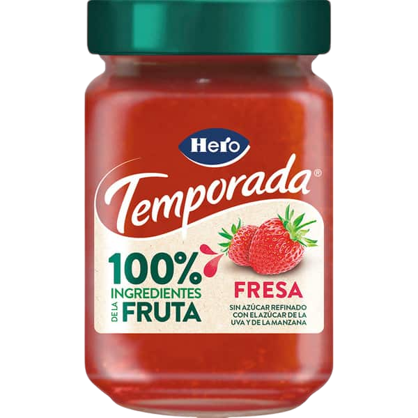 HERO MERMELADA TEMPORADA 100% FRESA 280G