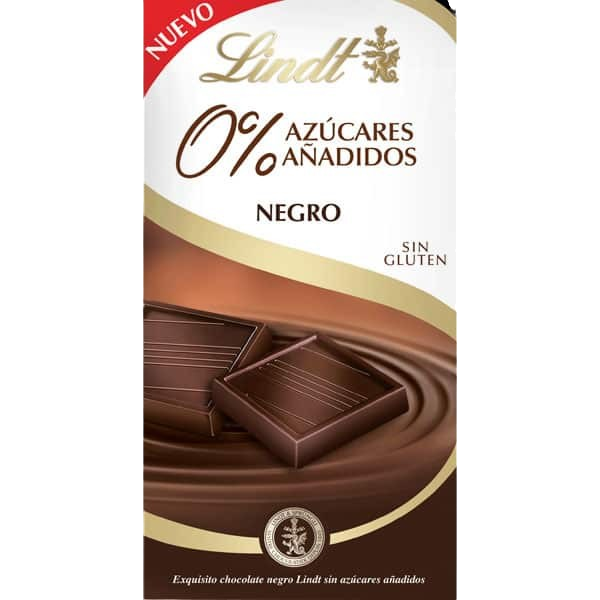 LINDT Chocolat sans Gluten et sans sucre 100g.
 