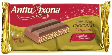 ANTIU XIXONA TURRÓN CHOCOLATE CRUJIENTE 150G