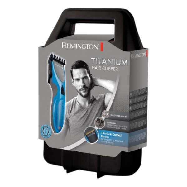 REMINGTON Tondeuse à Cheveux Bleue Titane Hc 335