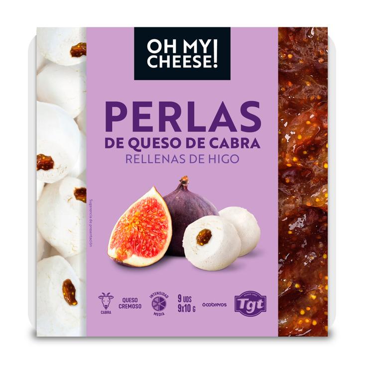 OH MY CHEESE Perles de Chèvre, Figue et Framboise 9X10 g