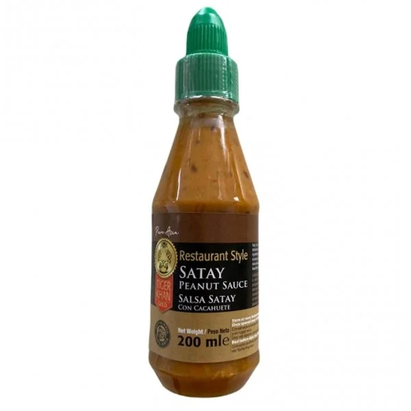TIGER KHAN SALSA SATAY CON CACAHUETE 200ML