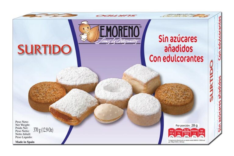 E.MORENO SURTIDO NAVIDAD SIN AZUCAR 370GR