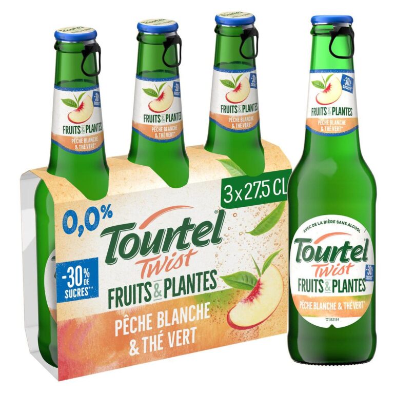TOURTEL TWIST PECHE & THÉ VERT 0% 3X27,5CL