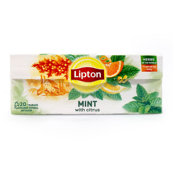 LIPTON INFUSION AGRUMES MENTHE 20 UNITÉS 32G