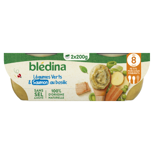BLEDINA REPAS PDT POUL LEG SAUM DÈS 8 MOIS 800G