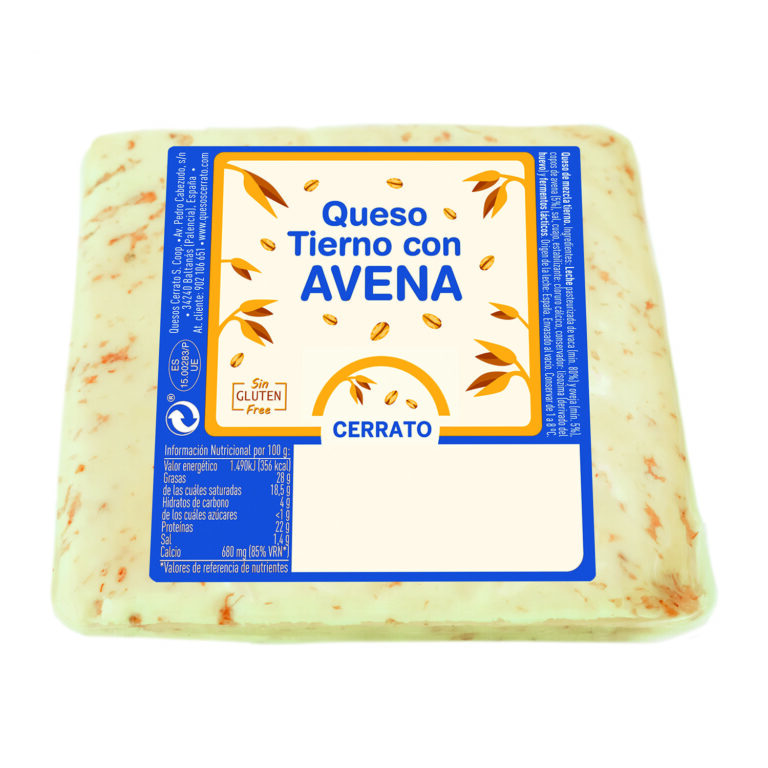 CERRATO QUESO TACO TIERNO CON AVENA 250G