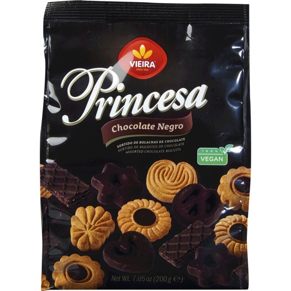 PRINCESA VIEIRA GALLETAS CHOCOLATE NEGRO 200G