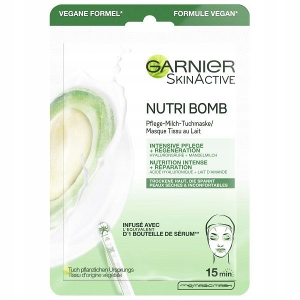 GARNIER MASCARILLA FACIAL NUTRI BOMB 28G