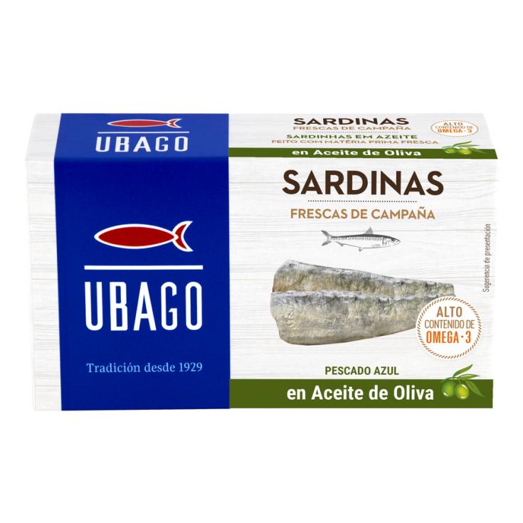 UBAGO SARDINAS EN ACEITE DE OLIVA RR125 80G