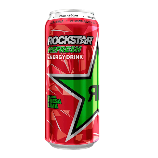 ROCKSTAR BEBIDA ENERGÉTICA FRESA LIMA 500ML