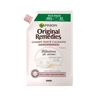 GARNIER CHAMPÚ AVENA REFILL 500ML