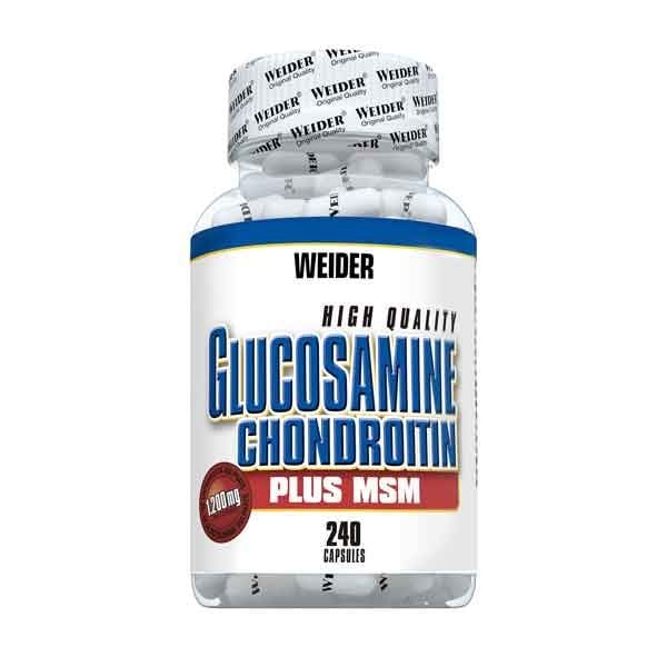 WEIDER GLUCOSAMINE CHONDROÏTINE MSM 240C 120G