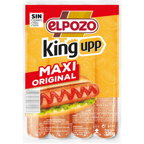 EL POZO KING UPP SALCHICHA ORIGINAL 330G