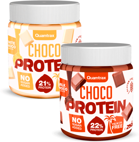 QUAMTRAX CREMA PROTEICA SABOR CHOCOLATE / CHOCOLATE BLANCO 250G