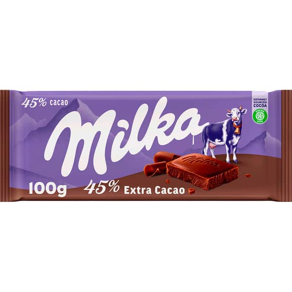 MILKA TABLETA CHOCOLATE EXTRA CACAO 90G
