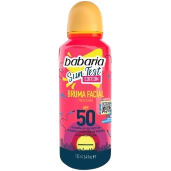 BABARIA BRUMA FACIAL PROTECTORA SPF50 100ML